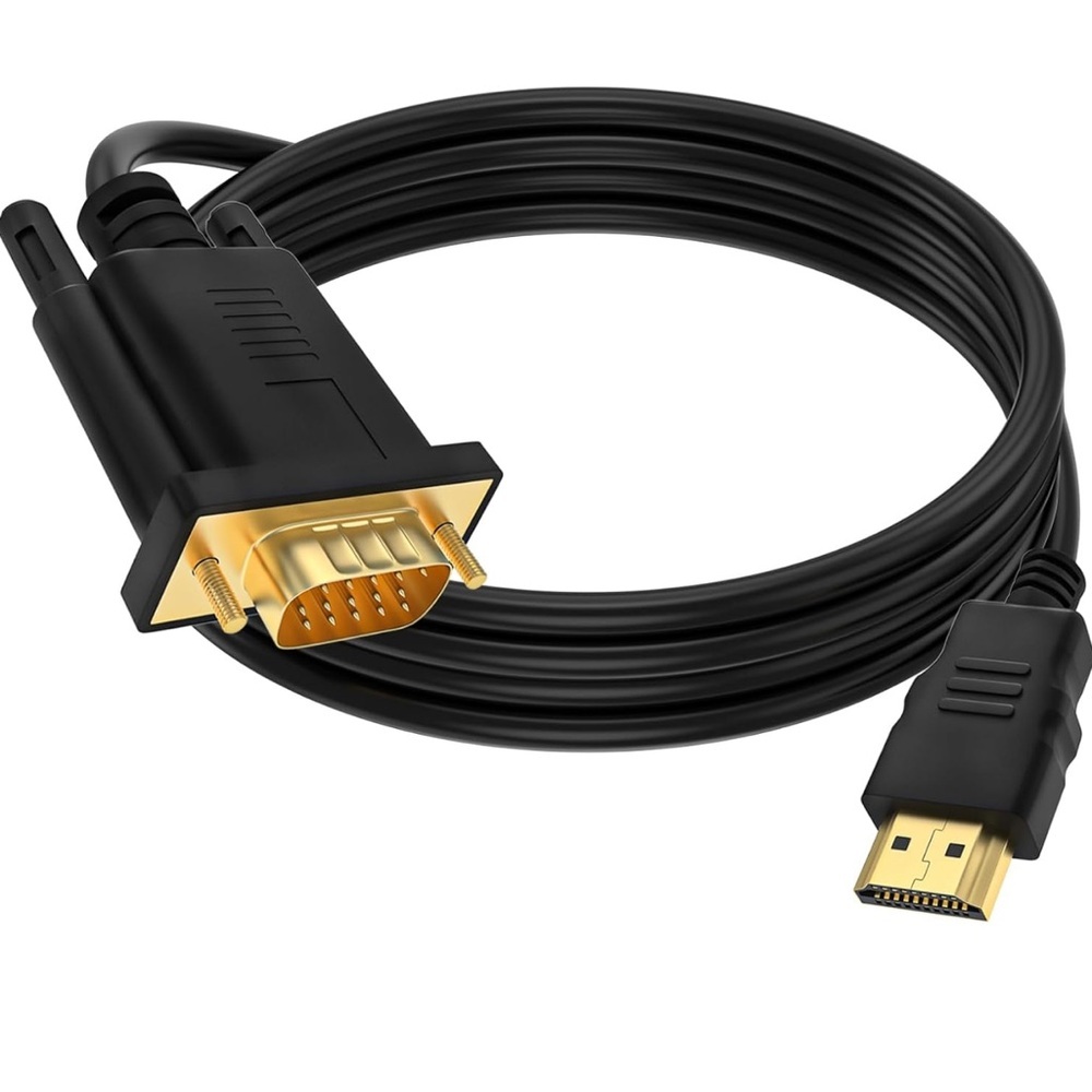 🆕 Wozzo HDMI to VGA Cable 3.3 Feet, 1080P HD Video Cord (NOT Bidirectional)